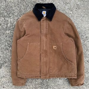 vintage style brown carhartt jacket j22 brn